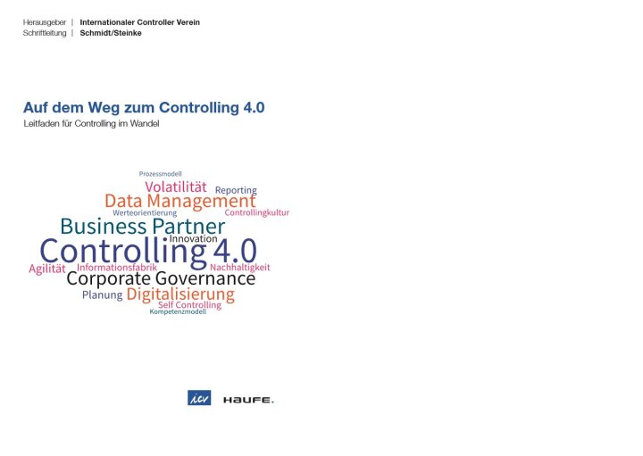 Im Shop: ICV Schriftenreihe Auf dem Weg zum Controlling 4.0